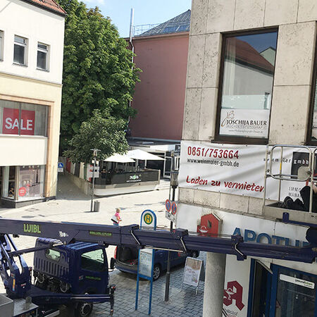 Bannerwerbung – Montage. Produziert von Kieweg Druck & Werbetechnik aus Passau, in Bayern